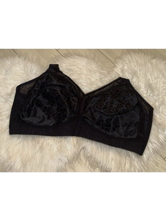 Playtex Other - Playtex 4693 18 Hour Original Comfort Strap Bra WF Floral Womens 48D Black